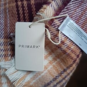 🍀4/$19🍀Primark Checkered Scarf in Purple, Beige and Tan